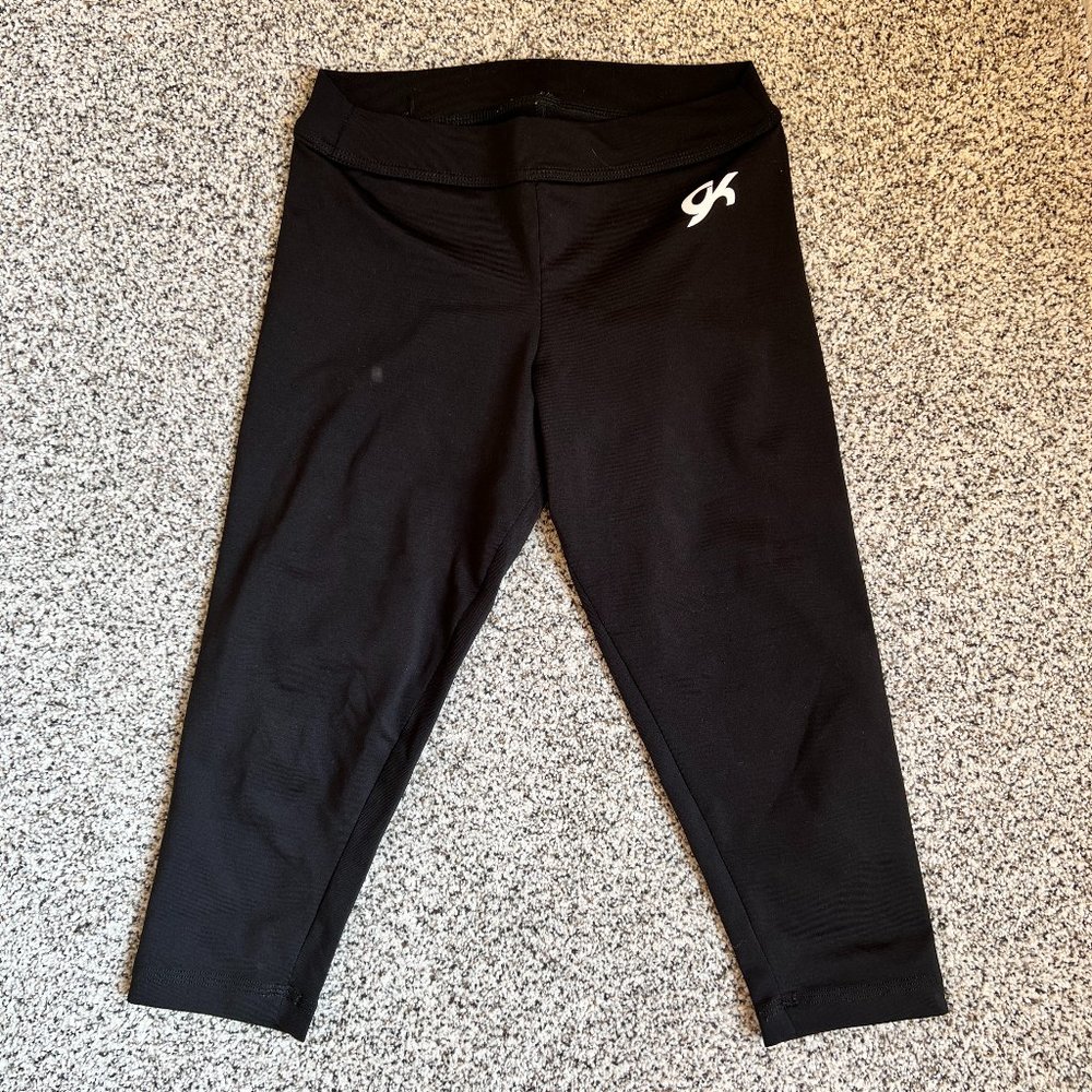 black lycra GK capri leggings - Adult Medium